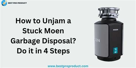 How to unjam Moen Garbage Disposal